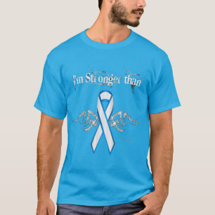 T-shirt Chemise noire masculine du cancer du poumon