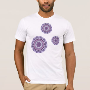 T-shirt Chemise noire pour homme Mandala