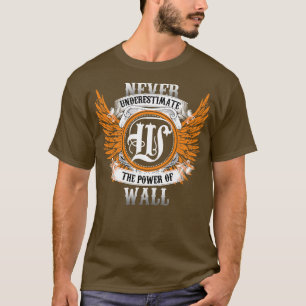 T-shirt Chemise Nom Mur Ne Sous-Estime Jamais Le Pouvoir D