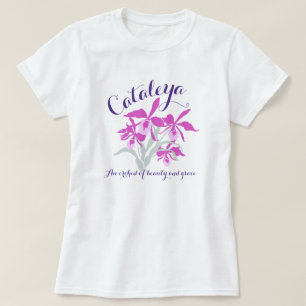 T-shirt Chemise nommée d'orchidée de signification des