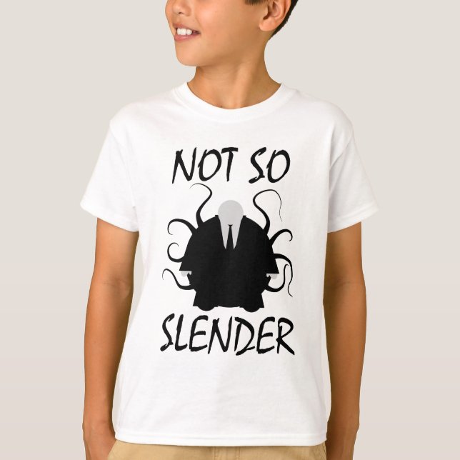 T-shirt Chemise Not so Slender Man (Devant)