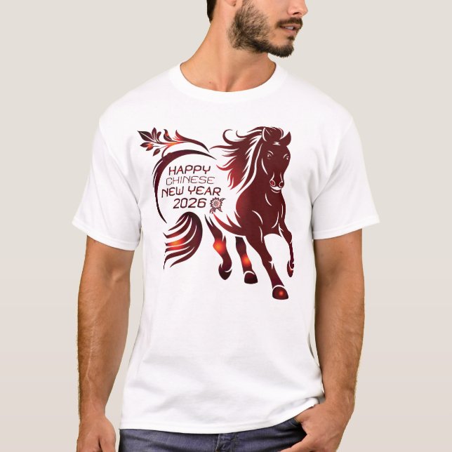 T-shirt Chemise NOUVEL AN CHINOIS (Devant)