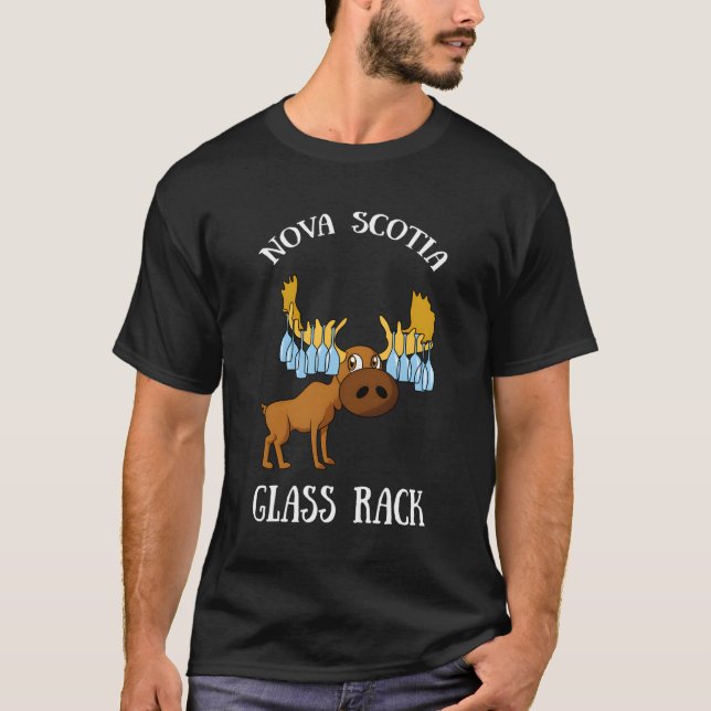 T-shirt Chemise Nouvelle-Écosse - Vin d'Oie Cadeau en verr (Devant)
