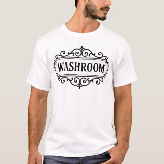 T-shirt Chemise novelty avec un panneau de salle de bain v