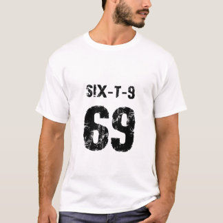 T-shirt Chemise numéro de 69 sports de fan ou de cru