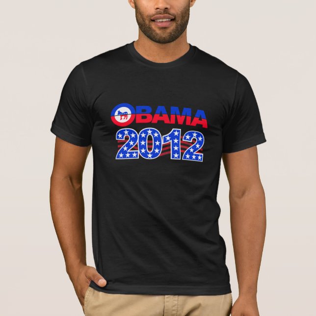 T-shirt Chemise OBAMA 2012 (Devant)