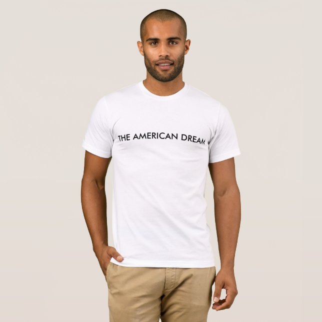 T-shirt chemise Obama-inspirée de rêve américain (Devant entier)