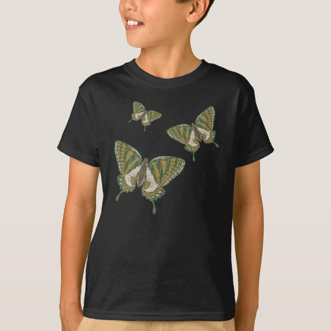 T-shirt Chemise obscure autochtone Swallowtail Kid et Baby (Devant)