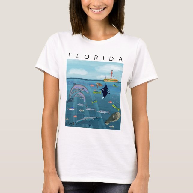 T-shirt Chemise Océanique Floride (Devant)