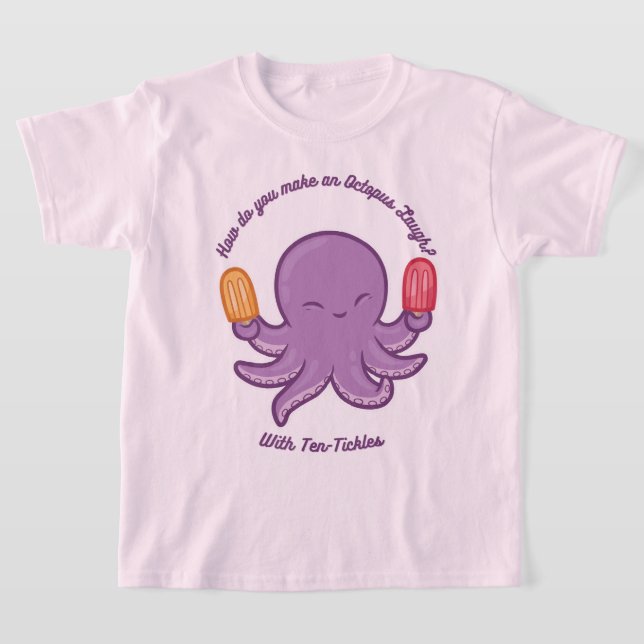 T-shirt Chemise Octopus drôle | 10-Tickles Papa Joke Shirt (Poser)