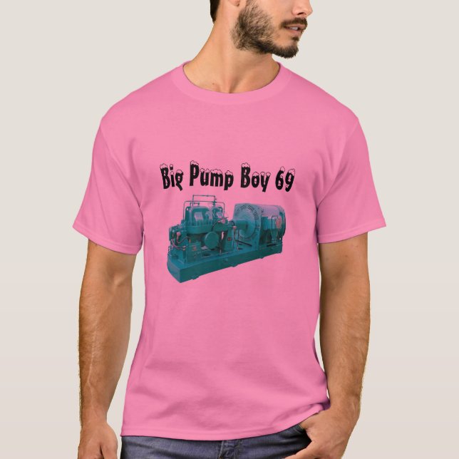 T-shirt Chemise officielle du grand garçon 69 de pompe (Devant)
