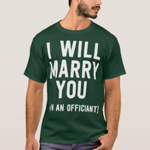 T-shirt Chemise Officielle mariage Je Vais Vous Épouser Or