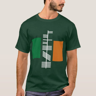 T-shirt Chemise Ogham du texte "Irlande"