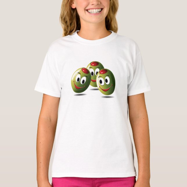 T-shirt Chemise Oliviers remplis de sourire (Devant)