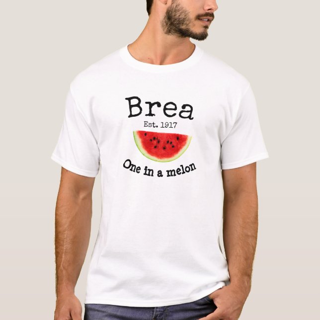 T-shirt Chemise "one in a melon" pour hommes de Brea Calif (Devant)
