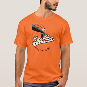 T-shirt Chemise orange au design élégant et minimaliste de