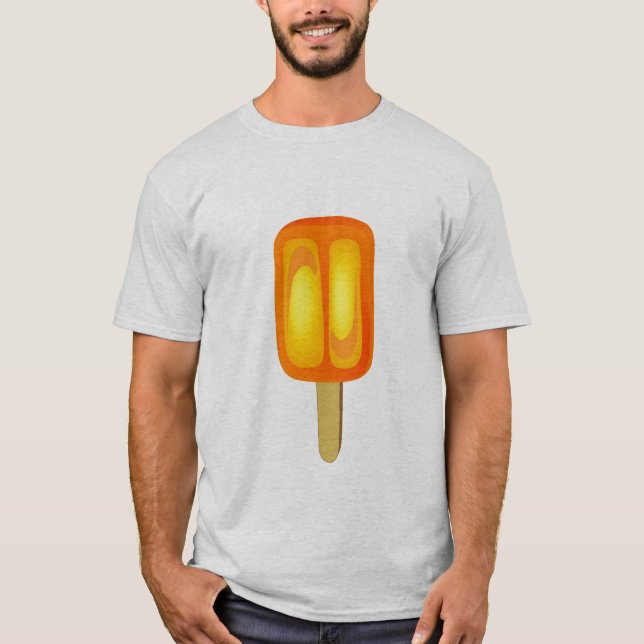 T-shirt Chemise orange de Popsicle (Devant)
