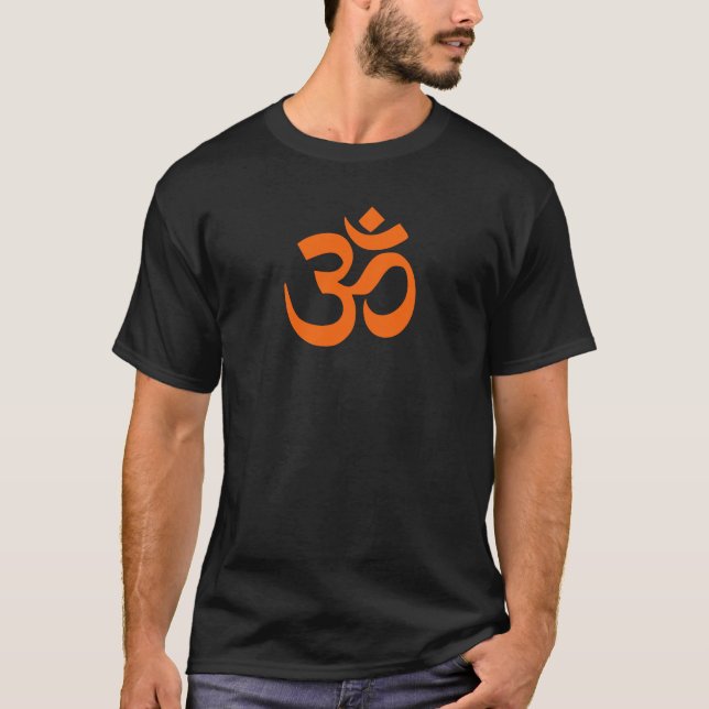 T-shirt Chemise Orange Moderne (Devant)