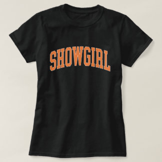 T-shirt Chemise Orange Showgirl Varsity Style