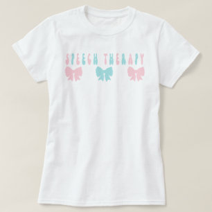 T-shirt Chemise orthophonique, Chemise SLP, Vaches roses,