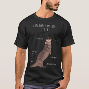 T-shirt Chemise Otter Anatomy Cadeau Adorable Loutre Amour