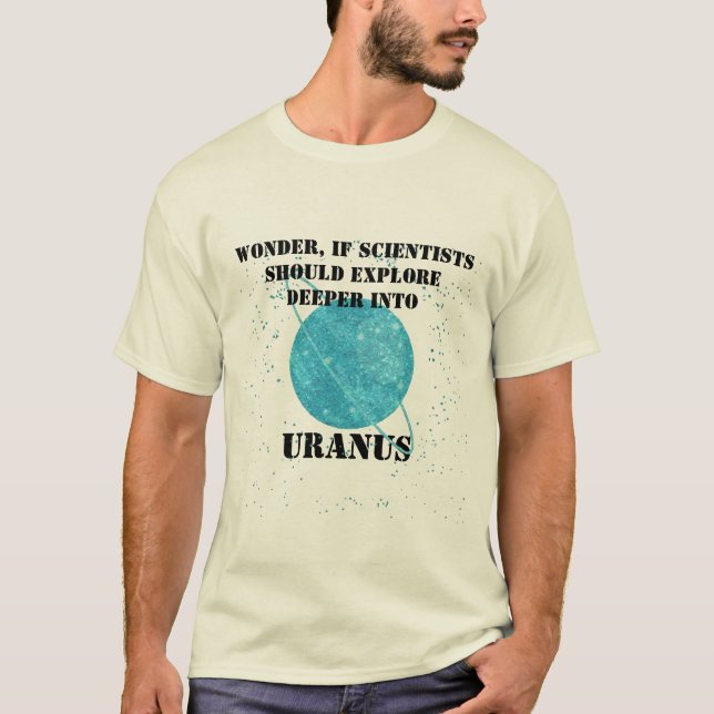 T-shirt Chemise Ouranus Personnalisée, Pun De Plaisanterie (Devant)