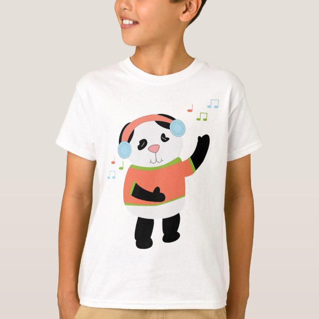 T-shirt Chemise Ours Panda Rocking (Devant)