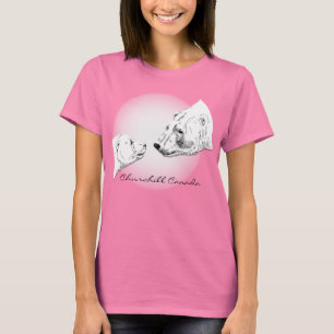 T-shirt Chemise Ours Polaire Femme Chemise Churchill en Or