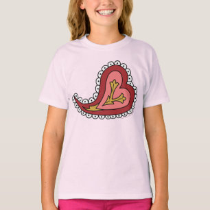 T-shirt Chemise Paisley Heart pour enfants et Baby Light