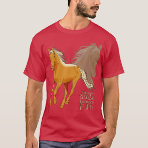 T-shirt Chemise Palomino Horse T - Parce Que Blonde Ont Pl