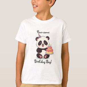 T-shirt Chemise Panda Anniversaire Garçon