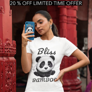 T-shirt Chemise Panda Bliss - Design Bamboo Adorable 
