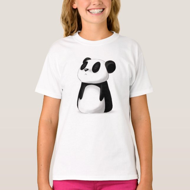 T-shirt Chemise Panda mignonne pour les enfants (Devant)