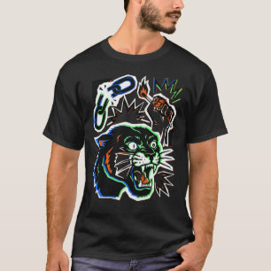 T-shirt Chemise Panther Break the Chains Streetwear Graphi