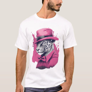 T-shirt Chemise panthère rose
