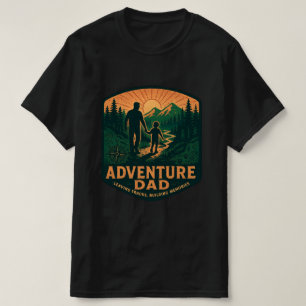 T-shirt Chemise Papa Aventurier – Randonnée extérieure vin