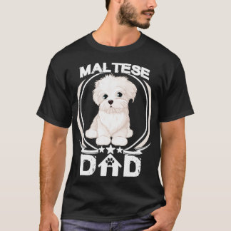T-shirt Chemise Papa Maltais Pour Tee Fête des pères Amour
