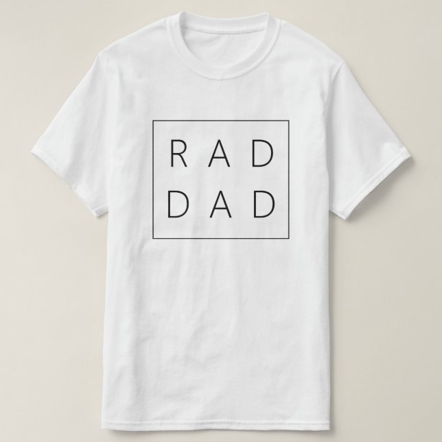 T-shirt Chemise papa Rad pour la Fête des pères (Design devant)