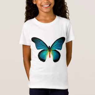 T-Shirt Chemise papillon bleu