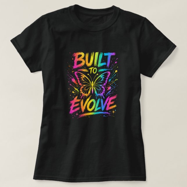 T-shirt Chemise papillon Built To Evolve 0047708 (Design devant)
