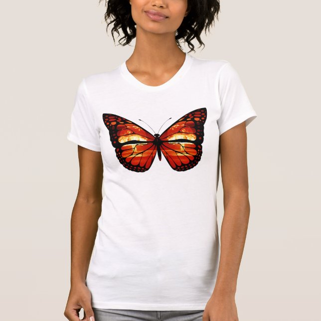 T-shirt Chemise papillon champignon atomique (Devant)
