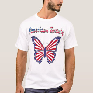 T-shirt Chemise papillon patriotique américaine