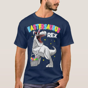 T-shirt Chemise Pâques Trex Pour Enfants Dinosaur Bunny Pâ