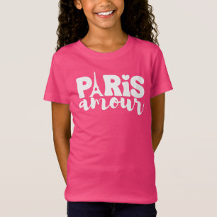T-Shirt Chemise Paris Amour pour enfants