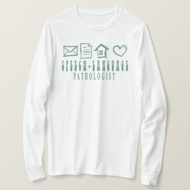 T-shirt Chemise Pathologiste de la langue de la parole, Th (Design devant)