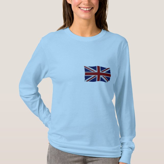 T-shirt Chemise patriotique britannique UNION JACK BRITISH (Devant)