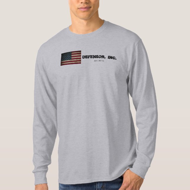T-shirt Chemise patriotique de douille de Defensor, Inc. (Devant)