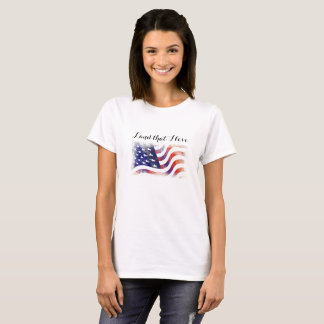 T-shirt Chemise Patriotique Terre Américaine Que J'aime av