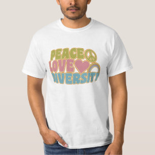 T-shirt Chemise PEACE LOVE DIVERSITY - choisir style & cou