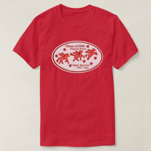 T-shirt Chemise Pegasus Posse Ruby Reunion (rouge cardinal